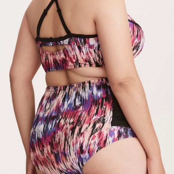 TORRID BIKINI Set 5X SwimSuit Mirage Mesh Strappy - Picture 3 of 6